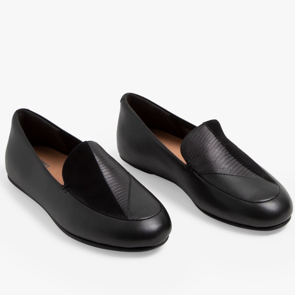 FitFlop Women's Lena Lizard Loafers Flat